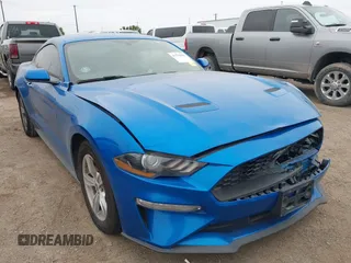2020 Ford Mustang EcoBoost with VIN 1FA6P8TH0L5103874, listed as a IAAI auction lot 41578948 with 73,594 mi miles. Bid and sale history available at carsss.com. Image 1.