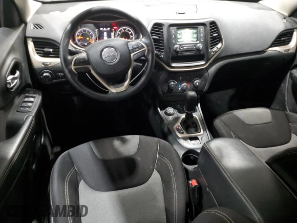 2015 Jeep Cherokee Sport with VIN 1C4PJMAB9FW575271, listed as a Copart auction lot 87958655 with 32,219 mi miles and Salvage Title. Bid and sale history available at carsss.com. Image 8.