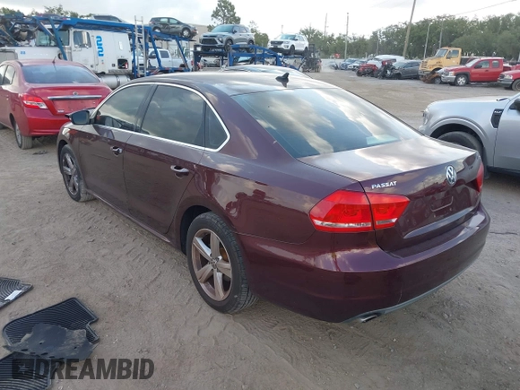 2012 Volkswagen Passat SE с VIN 1VWBH7A3XCC079924, выставлен на аукционе IAAI как лот 42333339 с пробегом 108 173 миль миль и . История ставок и продаж доступна на DreamBid. Изображение 3.