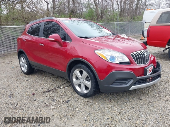 2015 Buick Encore with VIN KL4CJASB0FB260551, listed as a IAAI auction lot 41953035 with 94,656 mi miles. Bid and sale history available at carsss.com. Image 1.