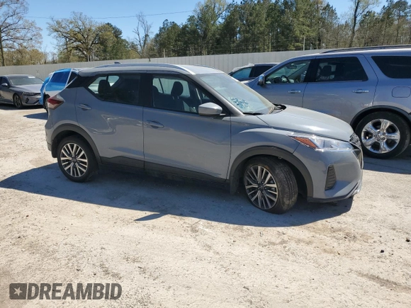 2024 Nissan Kicks SV with VIN 3N1CP5CV8RL475833, listed as a Copart auction lot 49417405 with 14,040 mi miles and Salvage Title. Bid and sale history available at DreamBid. Image 4.