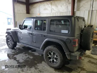2021 Jeep Wrangler Unlimited Rubicon with VIN 1C4HJXFNXMW732523, listed as a Copart auction lot 40781314 with 23,535 mi miles and Salvage title. Bid and sale history available at DreamBid. Image 2.