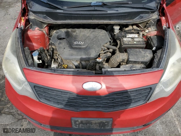 2013 Kia Rio LX with VIN KNADM4A38D6310483, listed as a Copart auction lot 51501745 with 220,341 mi miles and Salvage Title. Bid and sale history available at carsss.com. Image 13.