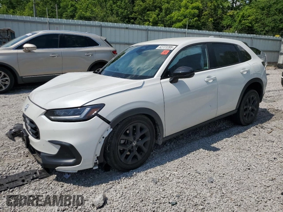 2024 Honda HR-V Sport with VIN 3CZRZ2H53RM708515, listed as a Copart auction lot 62723285 with 8,986 mi miles and Salvage title. Bid and sale history available at DreamBid. Image 1.