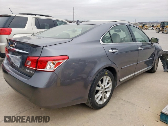 2012 Lexus ES 330 with VIN JTHBK1EG9C2485423, listed as a Copart auction lot 46351805 with 110,043 mi miles and Salvage Title. Bid and sale history available at DreamBid. Image 3.