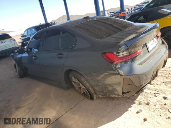 2024 BMW 3 Series M340i with VIN 3MW49FS05R8E84755, listed as a Copart auction lot 49288935 with 12,258 mi miles and Salvage Title. Bid and sale history available at carsss.com. Image 2.