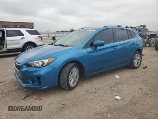 2018 Subaru Impreza Premium with VIN 4S3GTAB64J3718681, listed as a Copart auction lot 59598525 with 117,361 mi miles and Salvage title. Bid and sale history available at DreamBid. Image 1.