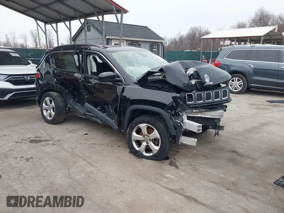 2018 Jeep Compass Altitude with VIN 3C4NJDBB0JT350175, listed as a IAAI auction lot 41544527 with 95,998 mi miles and . Bid and sale history available at carsss.com. Image 1.