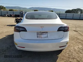 2023 Tesla Model 3 with VIN 5YJ3E1EA6PF423070, listed as a Copart auction lot 52029985 with 19,541 mi miles and Salvage Title. Bid and sale history available at DreamBid. Image 6.