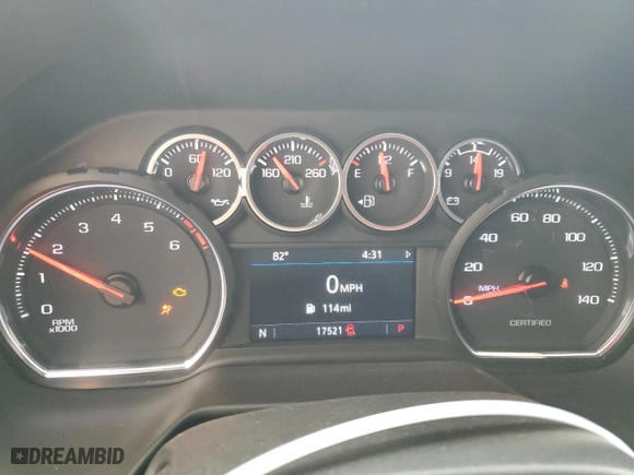 2022 Chevrolet Tahoe Commercial with VIN 1GNSCLEDXNR244388, listed as a Copart auction lot 78659274 with 17,521 mi miles and Salvage Title. Bid and sale history available at carsss.com. Image 9.
