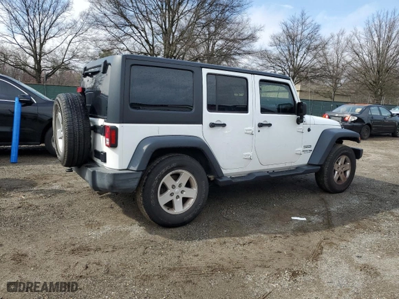 2018 Jeep Wrangler JK Unlimited Sport S with VIN 1C4BJWDG6JL814783, listed as a Copart auction lot 48219015 with 97,048 mi miles and Salvage Title. Bid and sale history available at carsss.com. Image 3.