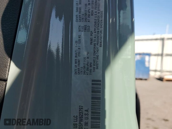 2023 Jeep Wrangler Sport S with VIN 1C4HJXDG5PW623797, listed as a Copart auction lot 50258875 with 16,518 mi miles and Salvage Title. Bid and sale history available at DreamBid. Image 15.