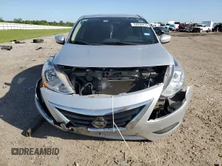 2015 Nissan Versa SV with VIN 3N1CN7AP4FL850523, listed as a Copart auction lot 52056215 with 130,538 mi miles and Salvage Title. Bid and sale history available at carsss.com. Image 5.