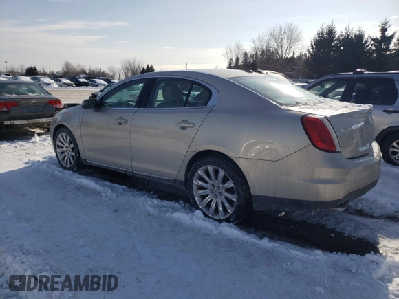2009 Lincoln MKS with VIN 1LNHM94R99G625422, listed as a Copart auction lot 44603045 with 249,863 mi miles and Salvage Title. Bid and sale history available at carsss.com. Image 2.