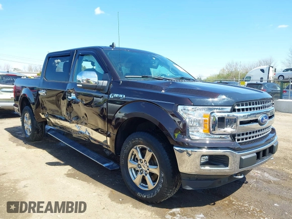 2020 Ford F-150 XL with VIN 1FTEW1EP1LFC48162, listed as a IAAI auction lot 41974069 with 45,880 mi miles. Bid and sale history available at carsss.com. Image 1.