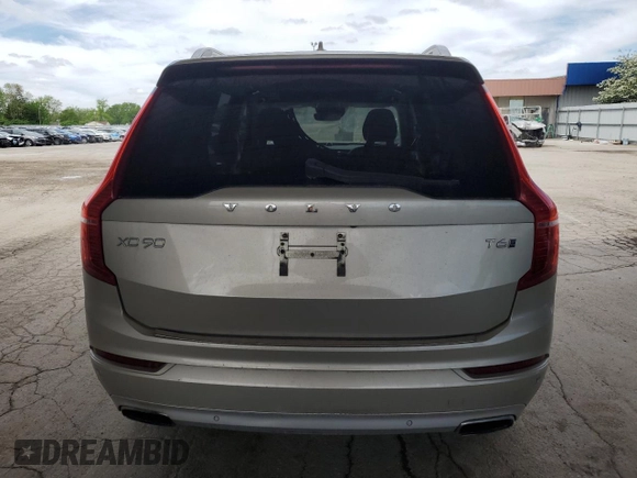 2016 Volvo XC90 T6 Momentum with VIN YV4A22PK3G1061684, listed as a Copart auction lot 56065185 with 186,471 mi miles and Salvage title. Bid and sale history available at DreamBid. Image 6.