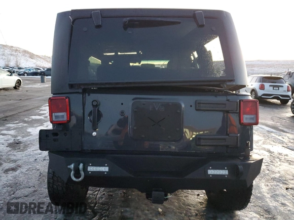 2017 Jeep Wrangler Willys Wheeler with VIN 1C4AJWAG6HL567730, listed as a Copart auction lot 87739395 with 46,286 mi miles and Salvage Title. Bid and sale history available at DreamBid. Image 6.