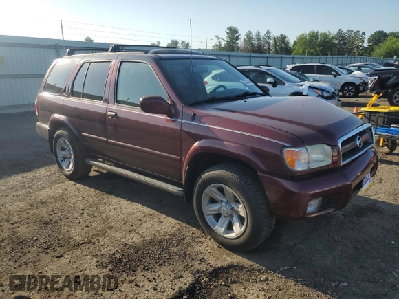 2003 Nissan Pathfinder LE with VIN JN8DR09Y83W831073, listed as a Copart auction lot 62382265 with 94,596 mi miles and Salvage title. Bid and sale history available at DreamBid. Image 4.