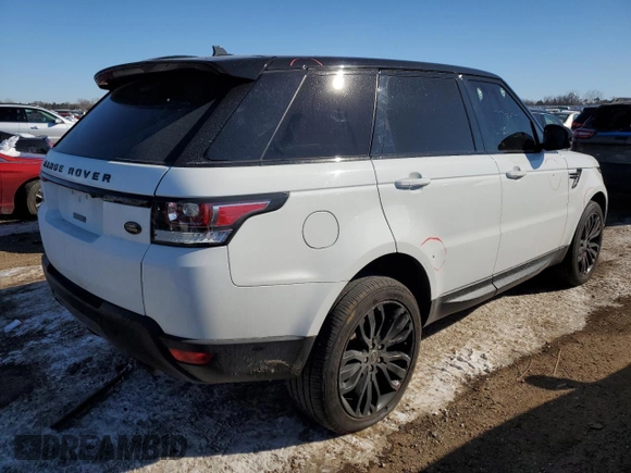 2016 Land Rover Range Rover Sport V8 Dynamic with VIN SALWR2EF4GA583100, listed as a Copart auction lot 43137465 with 104,794 mi miles and Salvage Title. Bid and sale history available at carsss.com. Image 3.