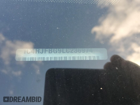 2020 Jeep Grand Cherokee Limited X с VIN 1C4RJFBG9LC236974, выставлен на аукционе Copart как лот 53189015 с пробегом 37 277 миль миль и Списание • Salvage title. История ставок и продаж доступна на DreamBid. Изображение 13.