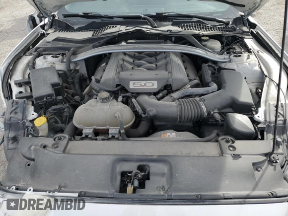 2017 Ford Mustang GT Premium with VIN 1FATP8FF7H5210716, listed as a Copart auction lot 44013595 with 49,092 mi miles and Salvage title. Bid and sale history available at DreamBid. Image 11.
