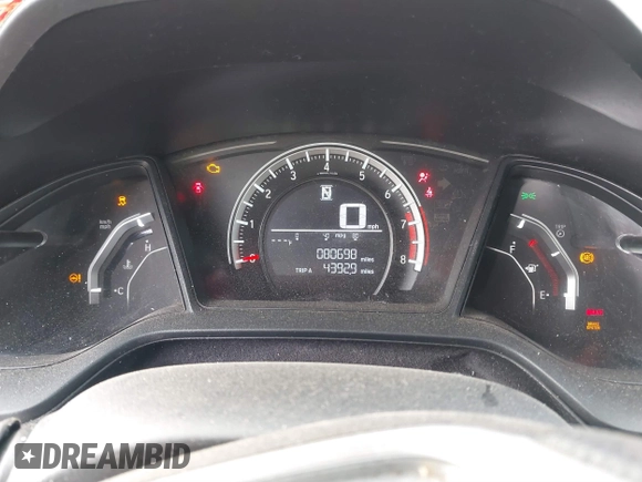2018 Honda Civic LX with VIN 2HGFC2F58JH542199, listed as a IAAI auction lot 41707383 with 80,698 mi miles and . Bid and sale history available at carsss.com. Image 7.