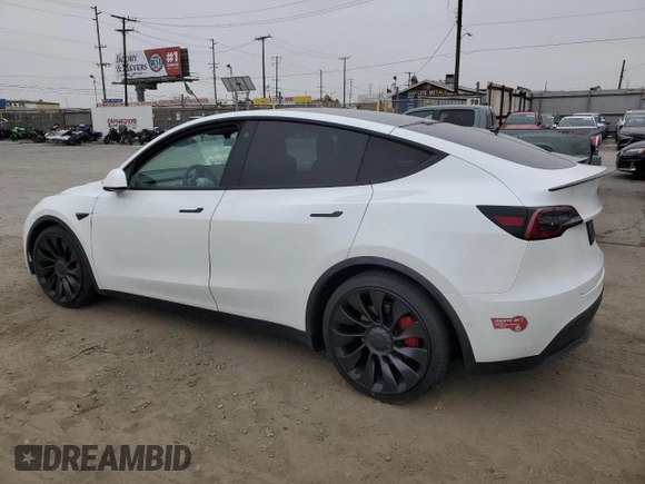 2022 Tesla Model Y Performance с VIN 7SAYGDEFXNF384268, выставлен на аукционе Copart как лот 60141005 с пробегом Не указан миль и Списание • Salvage title. История ставок и продаж доступна на DreamBid. Изображение 2.