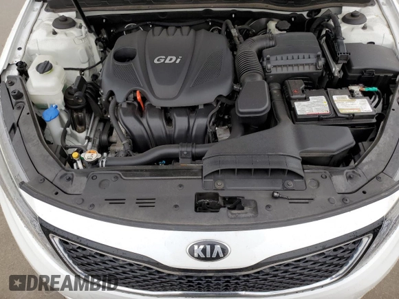 2015 Kia Optima EX with VIN 5XXGN4A7XFG432508, listed as a Copart auction lot 45764675 with Not Provided miles and Salvage Title. Bid and sale history available at DreamBid. Image 11.