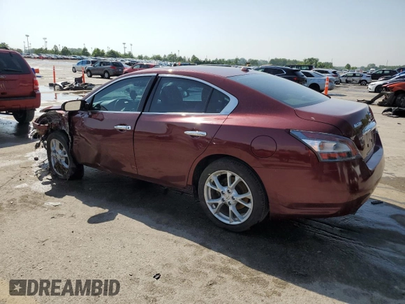 2013 Nissan Maxima SV with VIN 1N4AA5AP3DC826703, listed as a Copart auction lot 57340645 with 152,937 mi miles and Salvage title. Bid and sale history available at DreamBid. Image 2.