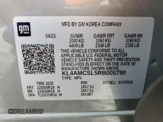 2024 Buick Encore GX Preferred z VIN KL4AMCSL5RB005790, wystawiony jako Copart lot #57697295 z przebiegiem 16 312 mil mil oraz Szkoda całkowita • Salvage title. Historia ofert i sprzedaży dostępna na DreamBid. Obrazek 13.