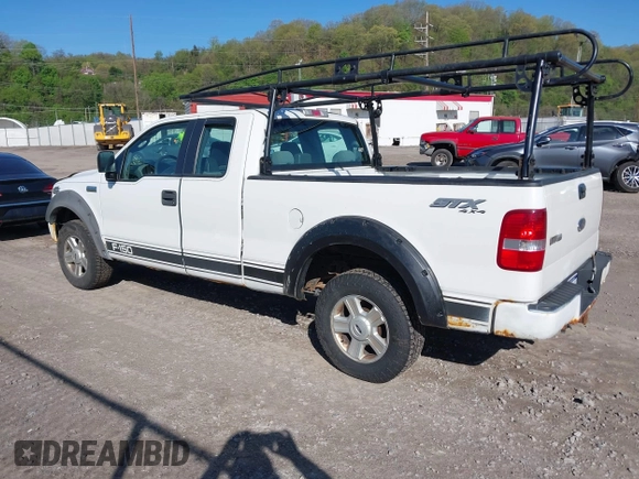 2005 Ford F-150 STX with VIN 1FTRX14W95FB53021, listed as a IAAI auction lot 42138458 with 150,885 mi miles. Bid and sale history available at carsss.com. Image 3.
