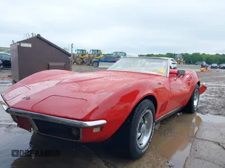 1968 Chevrolet Corvette z VIN 0000194678S415077, wystawiony jako IAAI lot #42422867 z przebiegiem 53 199 mil mil oraz . Historia ofert i sprzedaży dostępna na DreamBid. Obrazek 2.