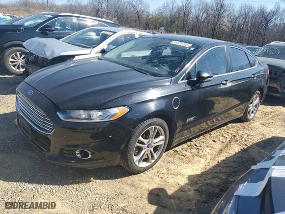 2016 Ford Fusion Energi Titanium with VIN 3FA6P0SU6GR257945, listed as a Copart auction lot 48485705 with 0 mi miles and Clean Title. Bid and sale history available at carsss.com. Image 1.