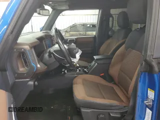 2023 Ford Bronco with VIN 1FMEE5DP2PLB16154, listed as a Copart auction lot 63138085 with 39,193 mi miles and Salvage title. Bid and sale history available at DreamBid. Image 7.