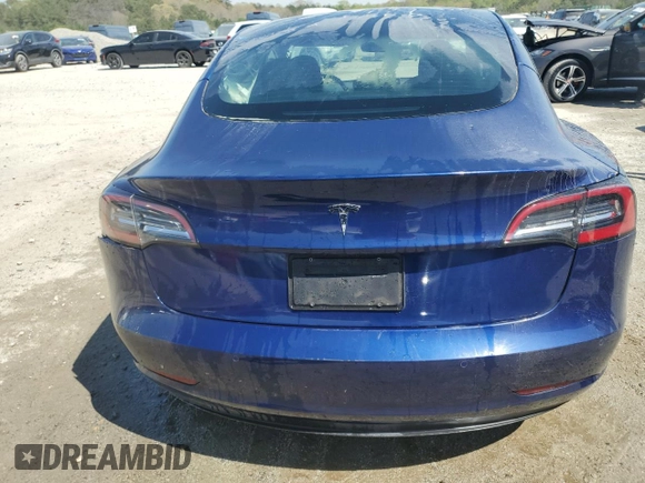 2022 Tesla Model 3 with VIN 5YJ3E1EA1NF370825, listed as a Copart auction lot 51017325 with 95,978 mi miles and Salvage Title. Bid and sale history available at carsss.com. Image 6.