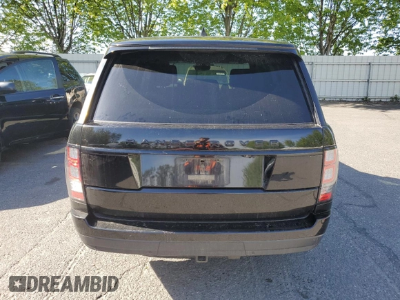 2017 Land Rover Range Rover with VIN SALGR2FK1HA348039, listed as a Copart auction lot 58626775 with 50,748 mi miles and Clean title. Bid and sale history available at DreamBid. Image 6.