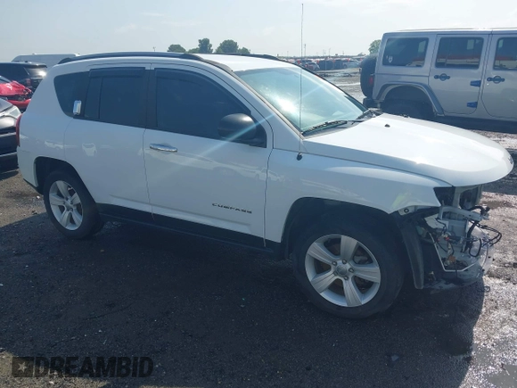 2016 Jeep Compass Sport with VIN 1C4NJCBA2GD743143, listed as a IAAI auction lot 42543350 with 131,038 mi miles and . Bid and sale history available at DreamBid. Image 1.