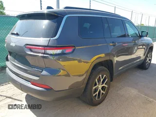 2024 Jeep Grand Cherokee Limited with VIN 1C4RJKBG5R8603504, listed as a IAAI auction lot 41993298 with 33,670 mi miles and . Bid and sale history available at DreamBid. Image 4.