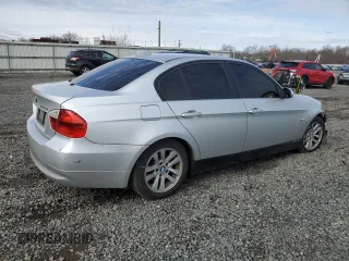 2007 BMW 3 Series 328xi with VIN WBAVC93587KX55997, listed as a Copart auction lot 48160595 with 318,852 mi miles and Salvage Title. Bid and sale history available at carsss.com. Image 3.