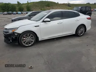 2016 Kia Optima SXL Turbo with VIN 5XXGV4L21GG086237, listed as a Copart auction lot 60920125 with 127,770 mi miles and Salvage title. Bid and sale history available at DreamBid. Image 1.