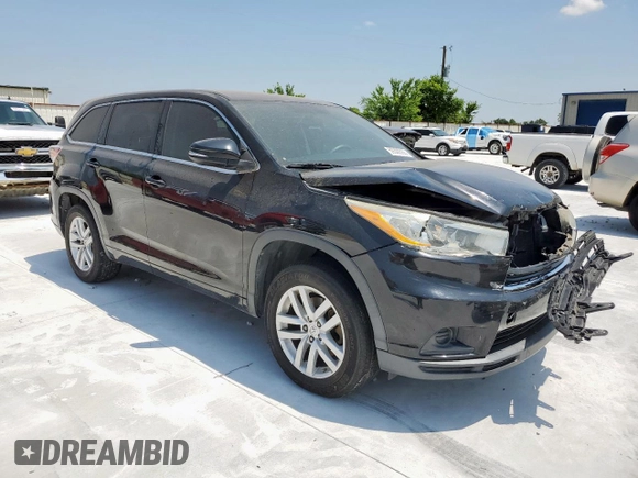 2014 Toyota Highlander LE z VIN 5TDZARFH0ES008478, wystawiony jako Copart lot #59300555 z przebiegiem 117 163 mil mil oraz Szkoda całkowita • Salvage title. Historia ofert i sprzedaży dostępna na DreamBid. Obrazek 4.