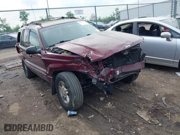 2000 Jeep Grand Cherokee Limited with VIN 1J4GW58N4YC423095, listed as a IAAI auction lot 42275933 with 135,684 mi miles and . Bid and sale history available at DreamBid. Image 1.