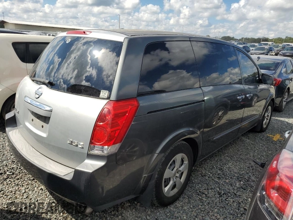 2008 Nissan Quest with VIN 5N1BV28U78N119235, listed as a Copart auction lot 74029804 with 244,167 mi miles and Salvage Title. Bid and sale history available at carsss.com. Image 3.
