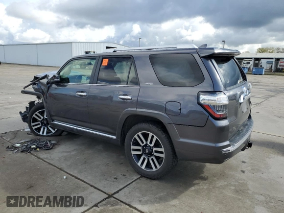 2021 Toyota 4Runner Limited with VIN JTEKU5JR3M5877545, listed as a Copart auction lot 49005505 with 105,372 mi miles and Salvage title. Bid and sale history available at DreamBid. Image 2.