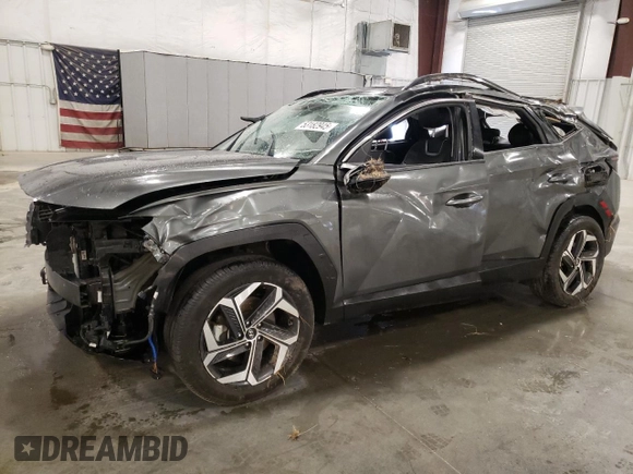 2022 Hyundai Tucson Limited with VIN 5NMJECAE1NH020573, listed as a Copart auction lot 53182945 with 108,289 mi miles and Salvage Title. Bid and sale history available at carsss.com. Image 1.