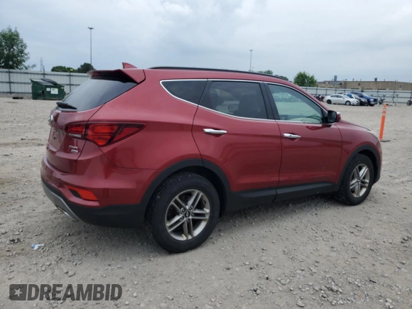 2018 Hyundai Santa Fe 2.4L with VIN 5XYZUDLB4JG505969, listed as a Copart auction lot 61583205 with 137,607 mi miles and Clean title. Bid and sale history available at DreamBid. Image 3.