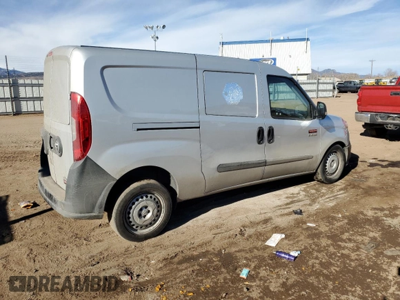 2018 Ram ProMaster City Cargo Van Tradesman with VIN ZFBERFAB4J6H78482, listed as a Copart auction lot 89012065 with 150,261 mi miles and Salvage Title. Bid and sale history available at carsss.com. Image 3.
