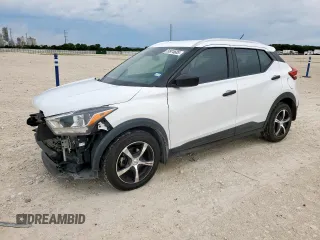 2018 Nissan Kicks S with VIN 3N1CP5CUXJL517866, listed as a Copart auction lot 59974685 with 149,737 mi miles and Salvage title. Bid and sale history available at DreamBid. Image 1.