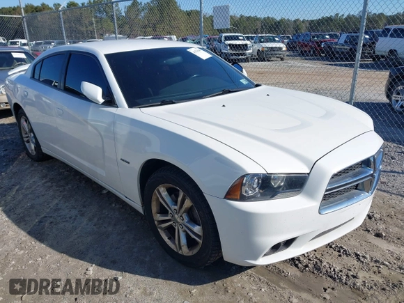 2013 Dodge Charger RT with VIN 2C3CDXDT1DH503587, listed as a IAAI auction lot 41354849 with 122,824 mi miles. Bid and sale history available at carsss.com. Image 1.