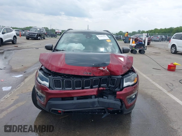 2021 Jeep Compass Trailhawk with VIN 3C4NJDDB6MT502932, listed as a IAAI auction lot 42209945 with 63,119 mi miles and . Bid and sale history available at DreamBid. Image 12.